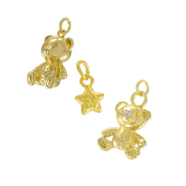 Pulsera Dorada con Año y Bola Lisa en Chapa de Oro